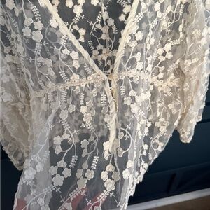 Elegant Cream Lace Blouse